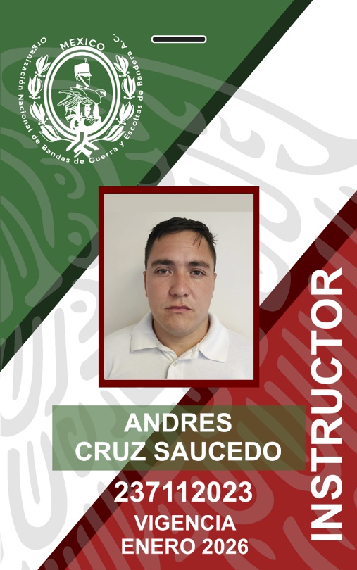 INSTRUCTOR ANDRES CRUZ SAUCEDO