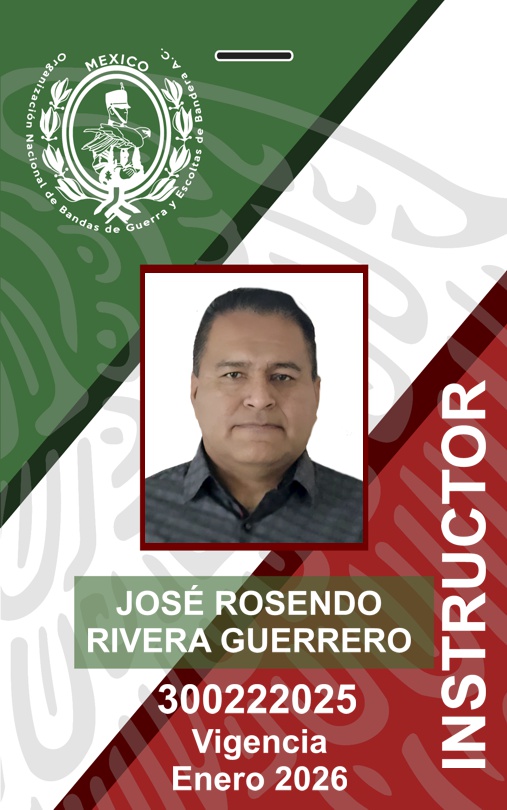 INSTRUCTOR JOSÉ ROSENDO RIVERA GUERRERO