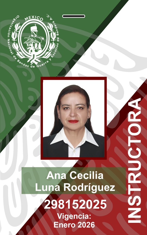 INSTRUCTORA ANA CECILIA LUNA RODRÍGUEZ