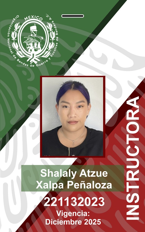 INSTRUCTORA SHALALY ATZUE XALPA PEÑALOZA